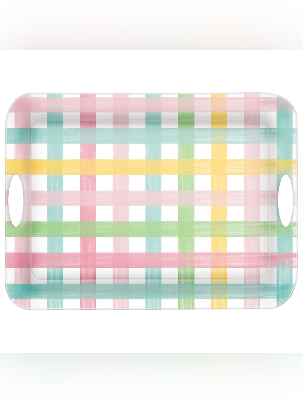Easter Plaid Serving Tray